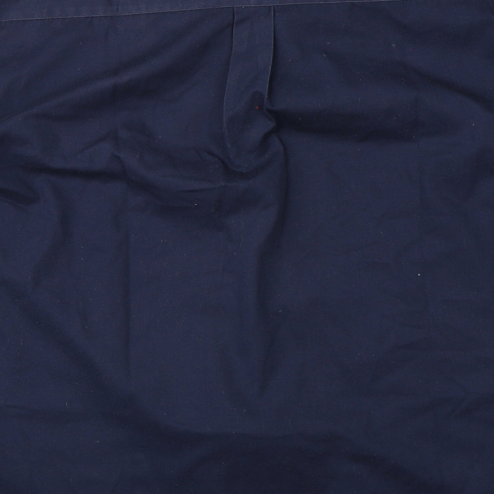 Metropol Mens Blue Button-Up Size M