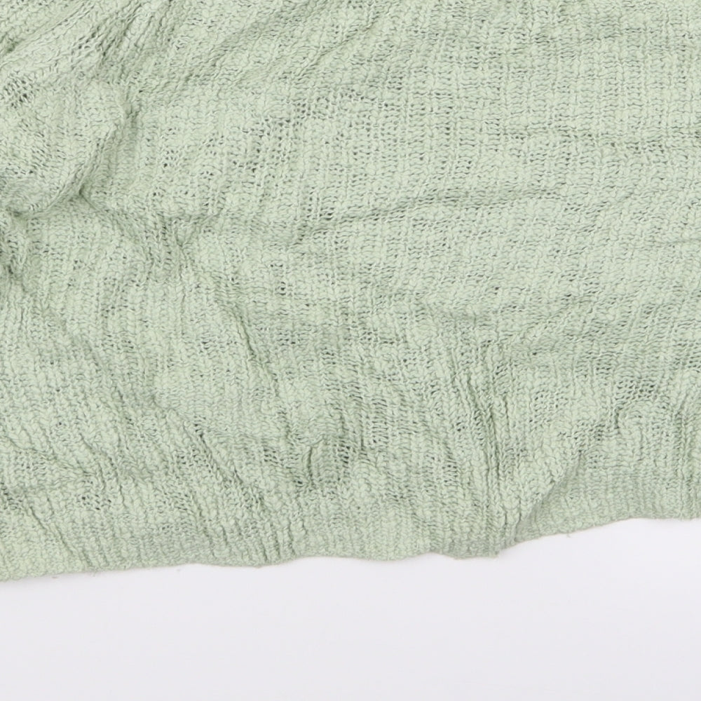 Topshop Womens Green Pullover Jumper Size 10