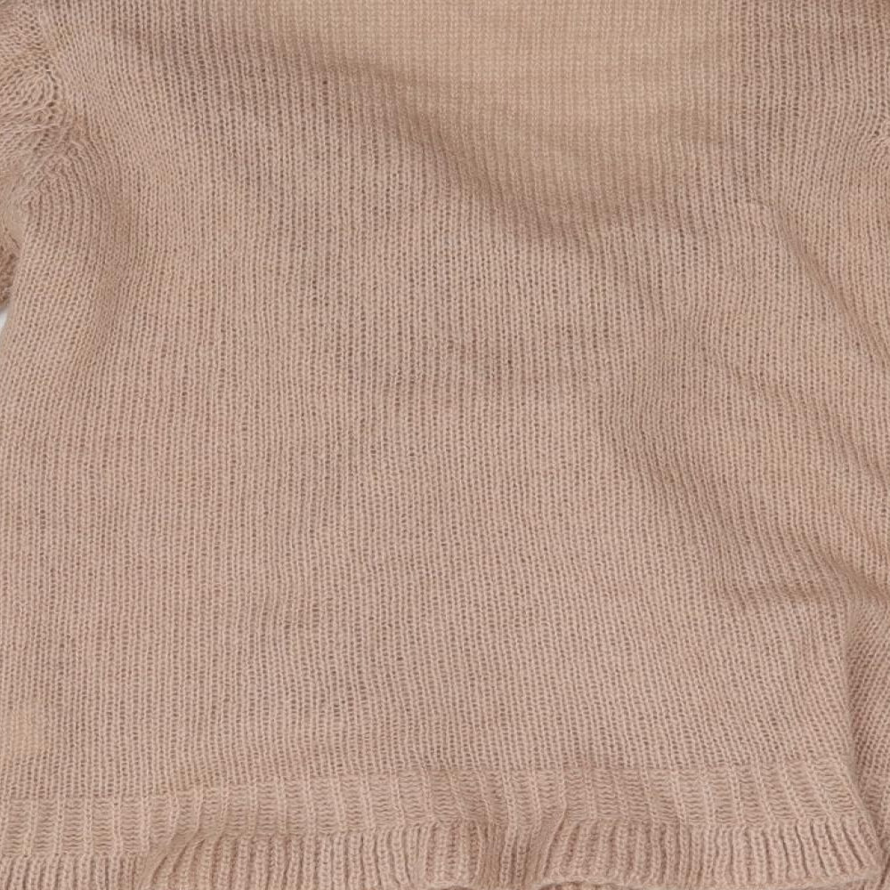 M&S Womens Pink Wrap Jumper Size 14