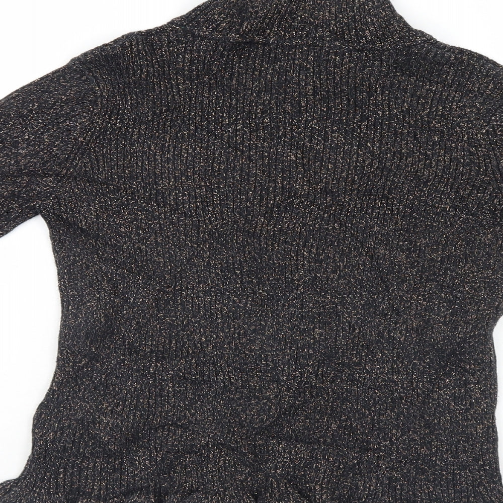 Marks & Spencer Girls Black Pullover Jumper Size 9-10 Years