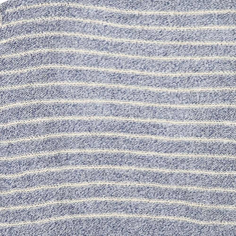 Atmosphere Womens Blue Striped Cardigan Jumper Size 10