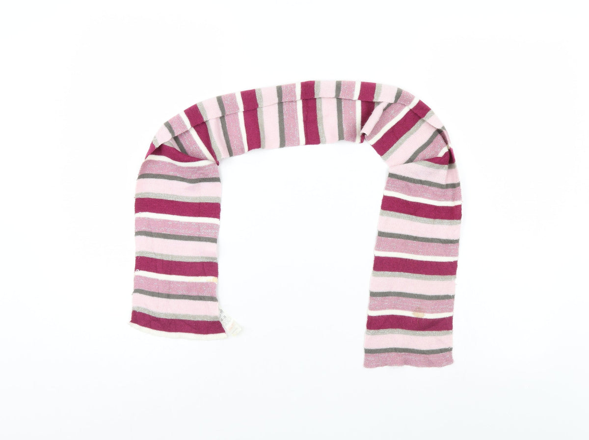 George Girls Pink Striped Scarf Scarves & Wraps One Size