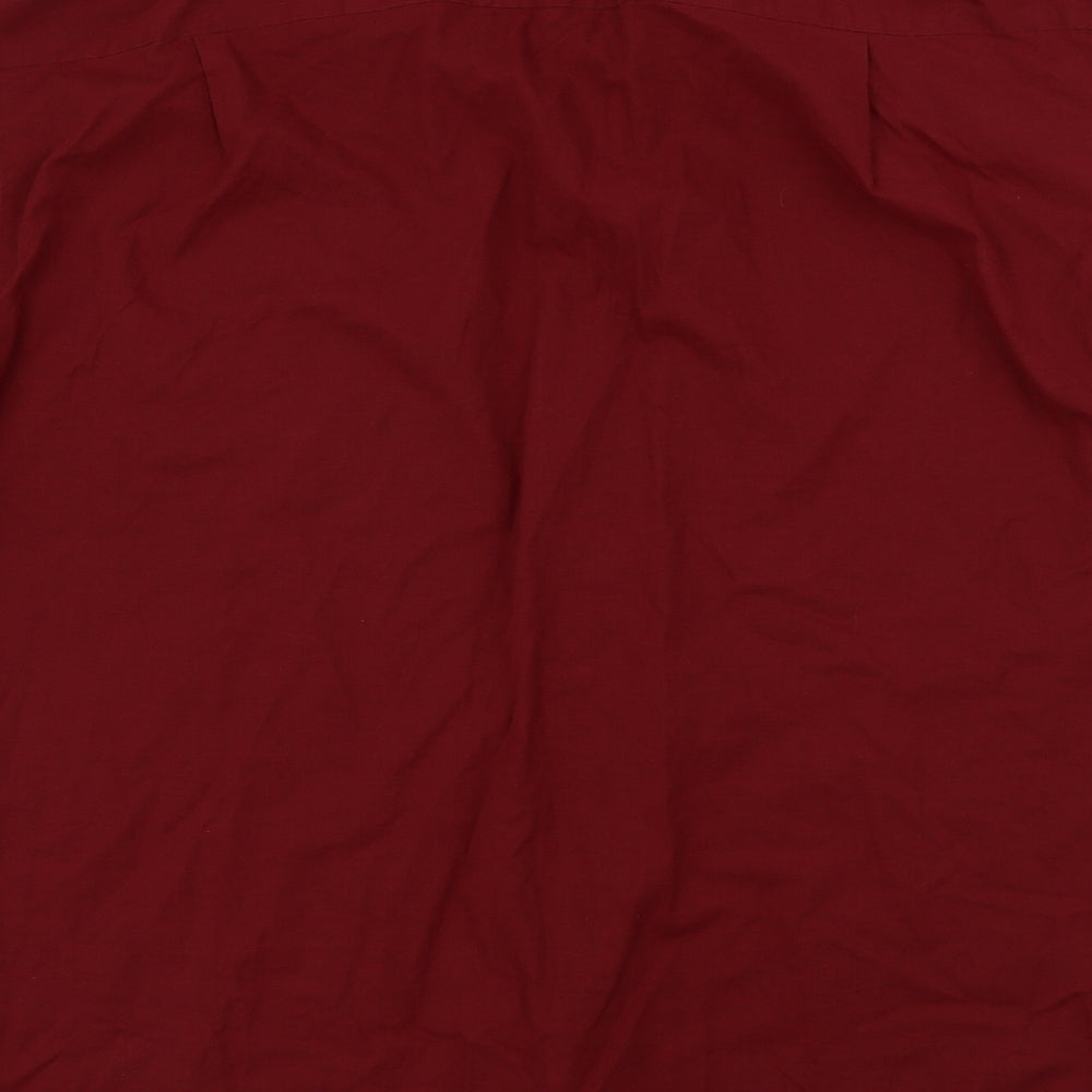Mac Demarco Mens Red Button-Up Size 48 - Front pocket