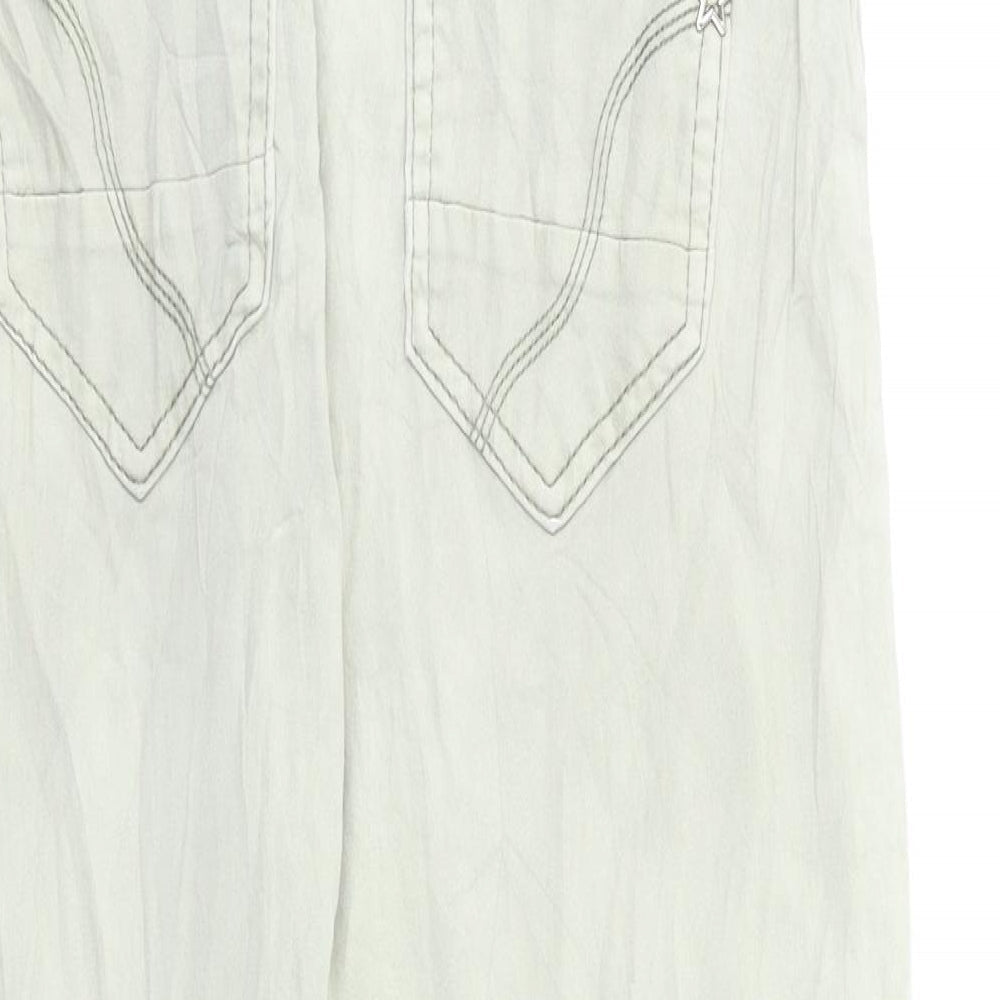 Place du jour denim Womens Green Denim Skinny Jeans Size 8 L23 in