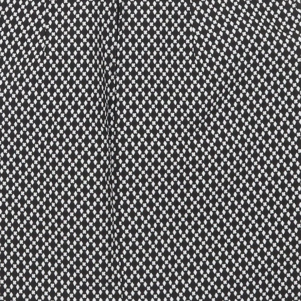 ORSAY Womens Black Geometric Mini Skirt Size 30 in