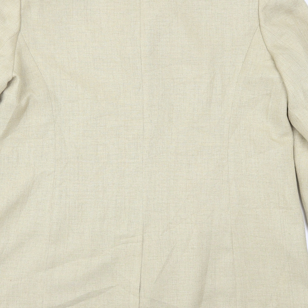 ELVI Womens Beige Jacket Suit Jacket Size 18