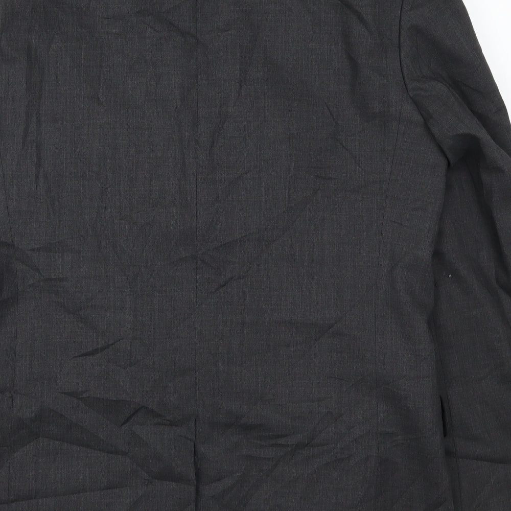 Pinstripe Mens Grey Jacket Suit Jacket Size 40