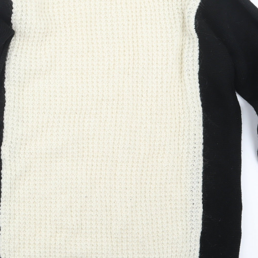 Marks & Spencer Womens Black Knit Pullover Jumper Size 8