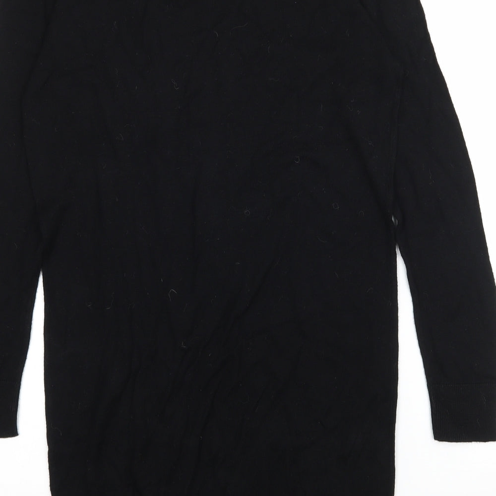 Love Knitwear Womens Black Knit Pullover Jumper Size 10 - Cut out shoulder