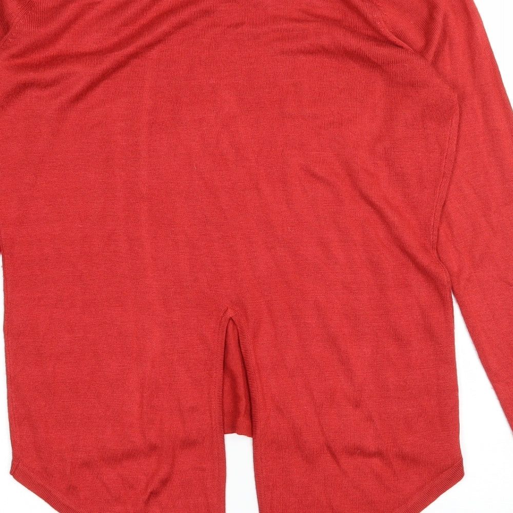 Very Womens Red Knit Pullover Jumper Size 12