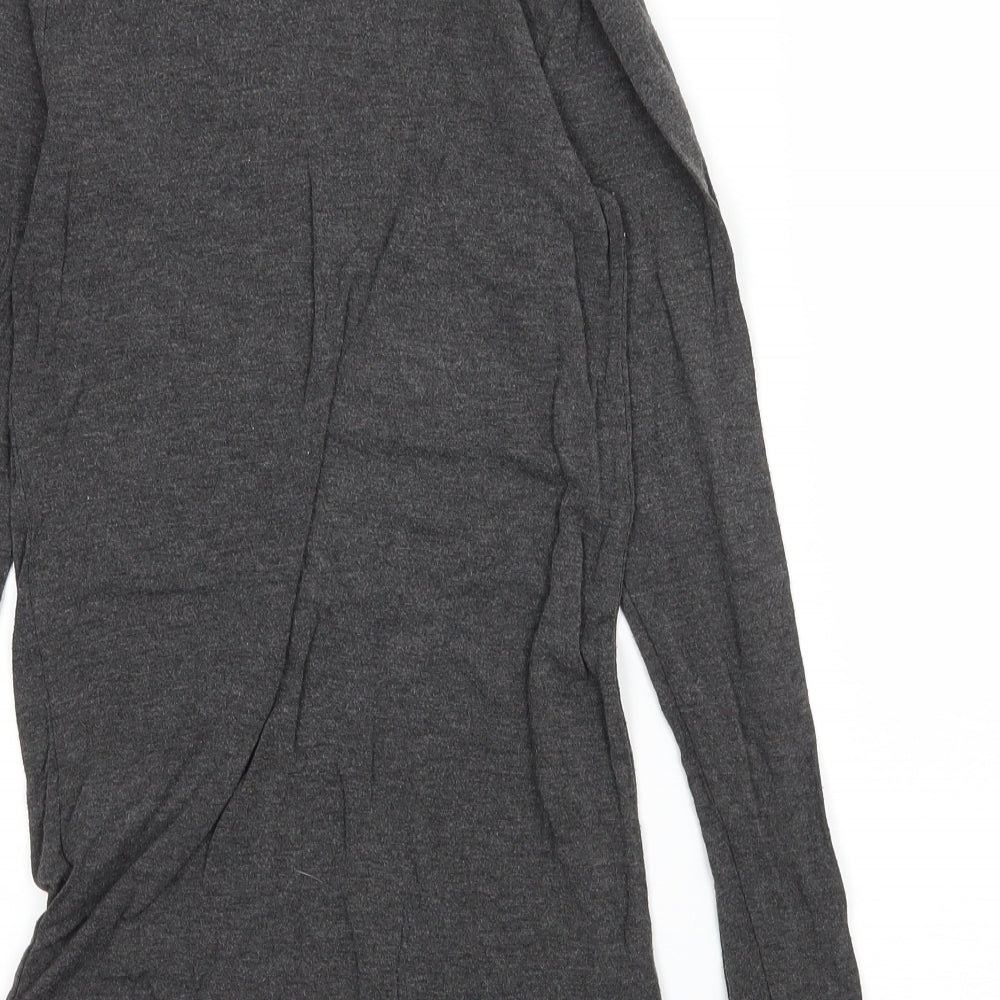 mbyM Womens Grey Jersey Basic T-Shirt Size S