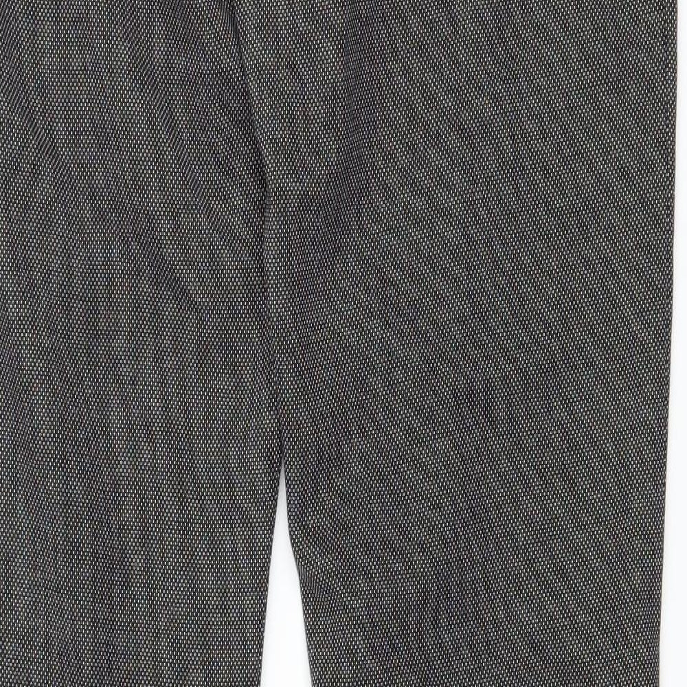 Express Womens Grey Polka Dot Trousers Size 30 in L30 in