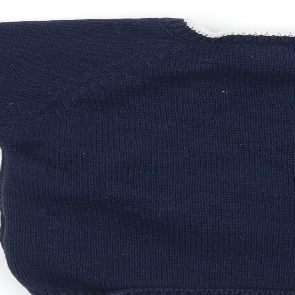 Matalan Boys Blue Knit Pullover Jumper Size 6-9 Months - Hedgehog