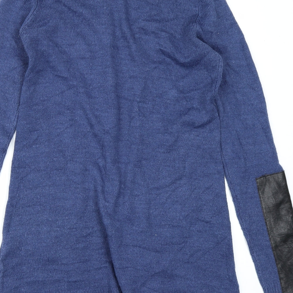 Love Knitwear Womens Blue Knit Cardigan Jumper Size S