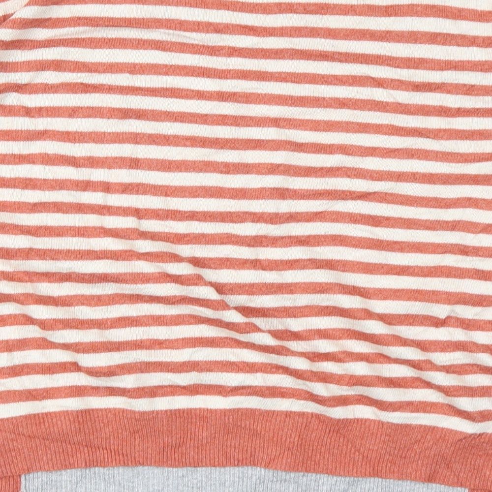 NEXT Womens Brown Striped Pullover Jumper Size 12