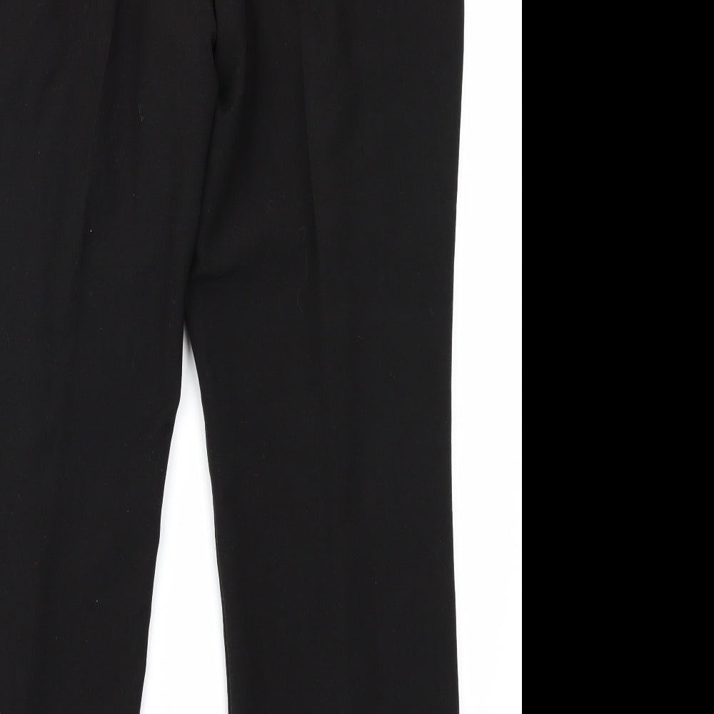 Classic Womens Black Trousers Size 14 L26 in