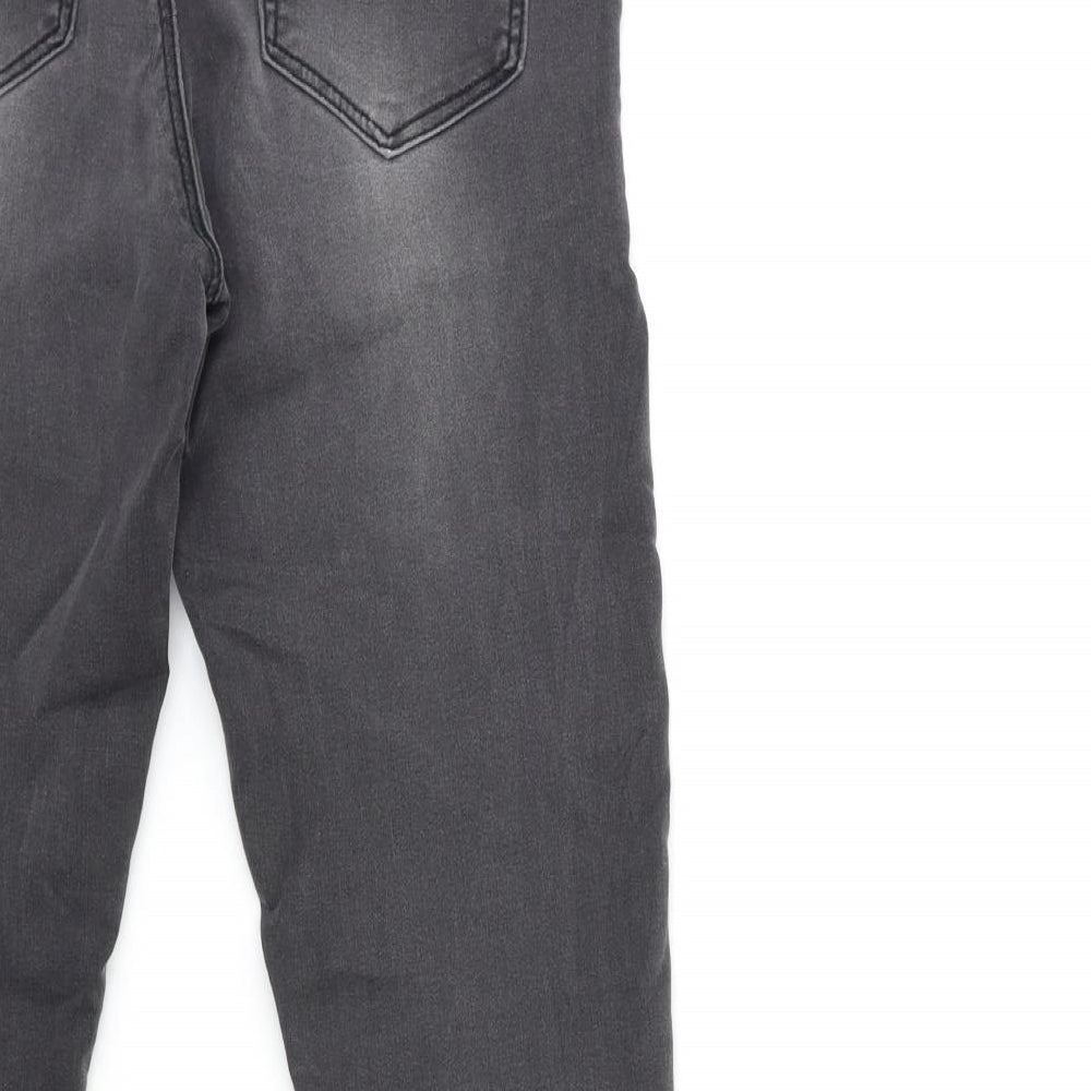 Dorothy Perkins Womens Grey Denim Skinny Jeans Size 8 L28 in