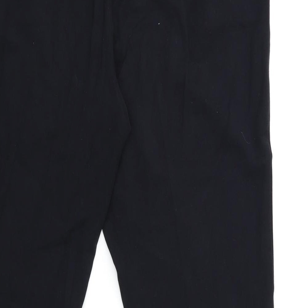 Marks and Spencer Womens Black Trousers Size 14 L28 in