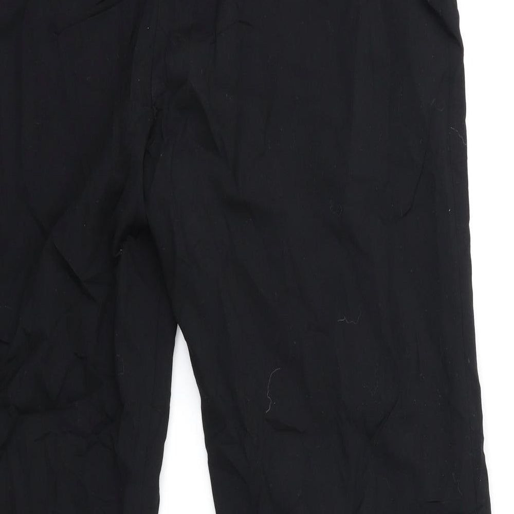 Preworn Womens Black Trousers Size 18 L29 in