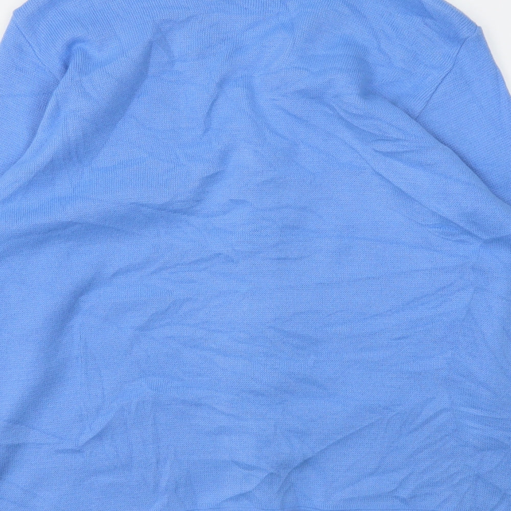 CARE Womens Blue Cardigan Jumper Size XL