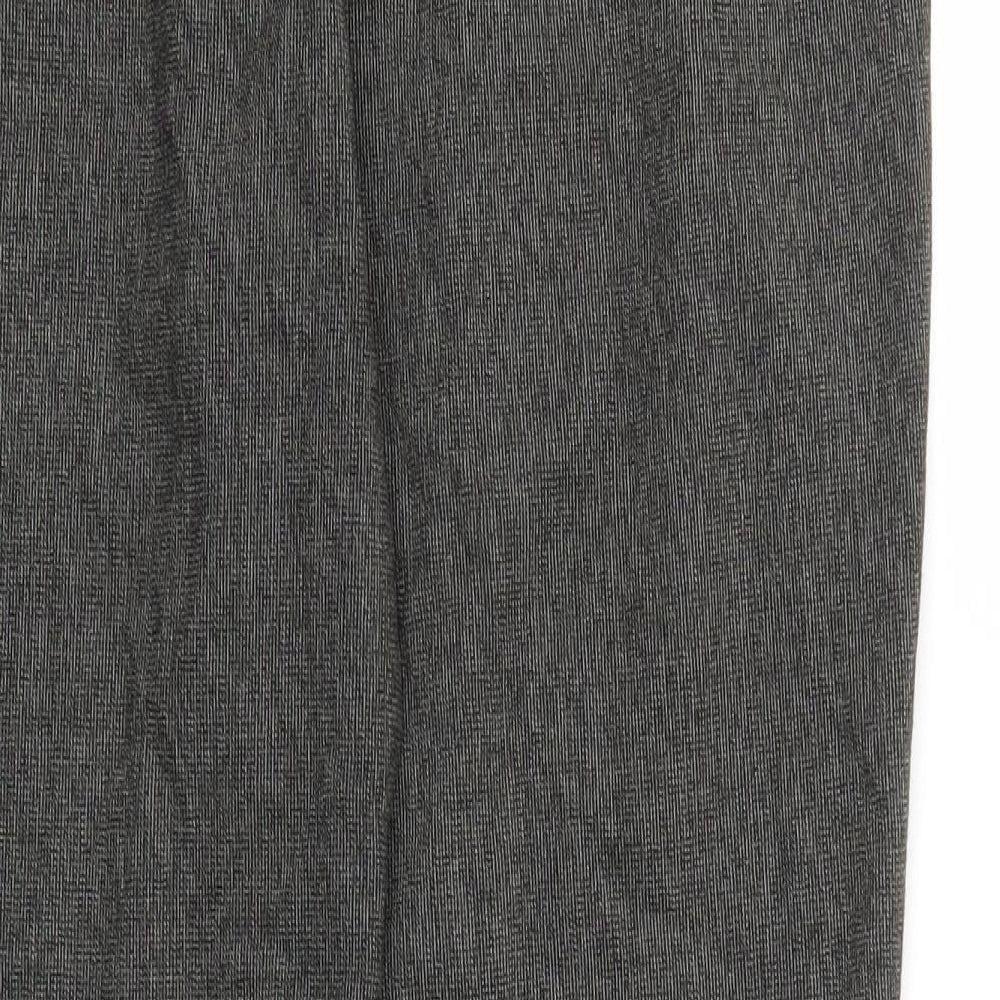 Marks & Spencer Womens Grey Trousers Size 12 L26 in