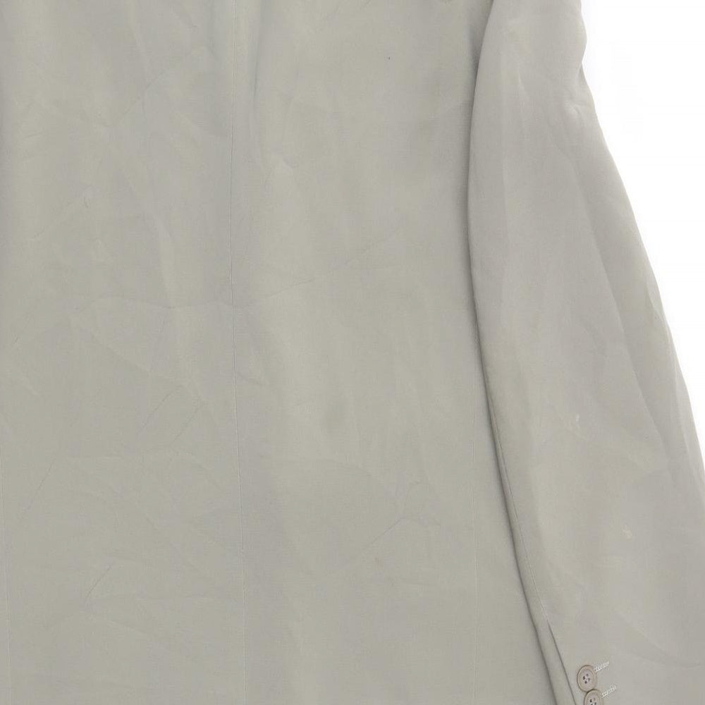 DEVICE Womens Green Overcoat Coat Size 40
