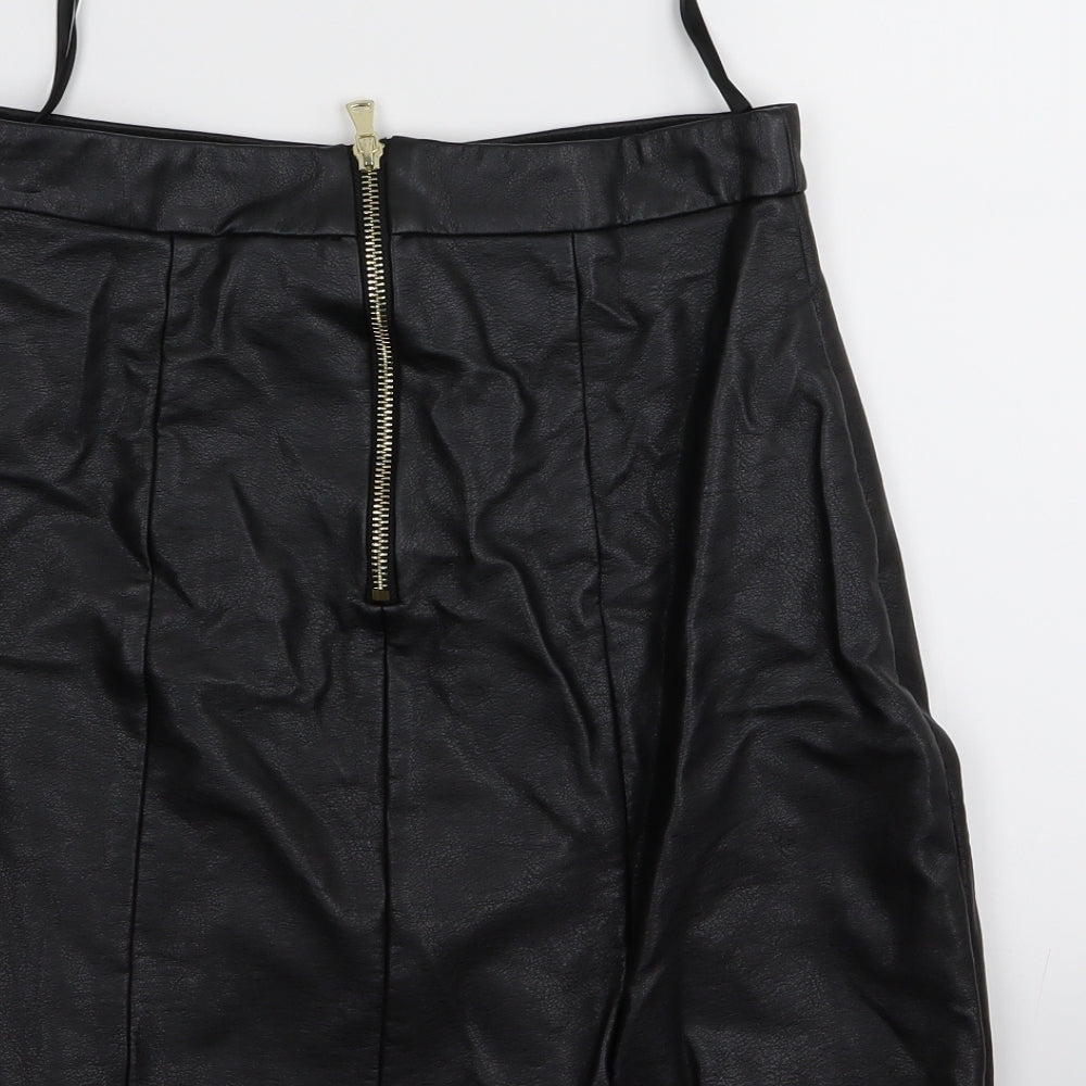 River Island Womens Black Mini Skirt Size 8