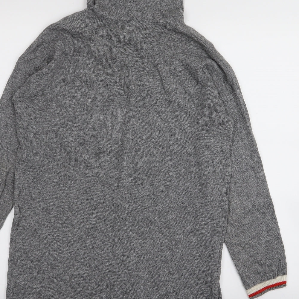 Benedetta B Womens Grey Jumper Dress Size S