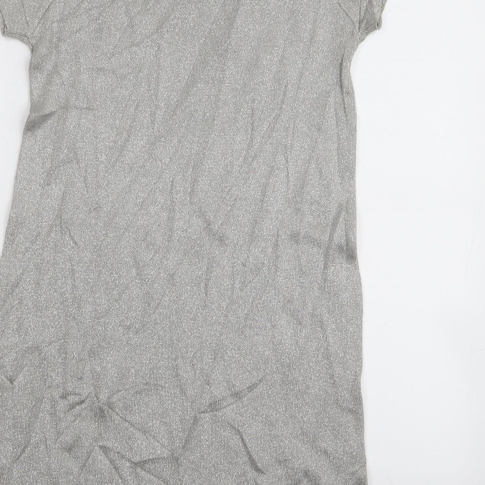 River Island Womens Silver A-Line Size 12