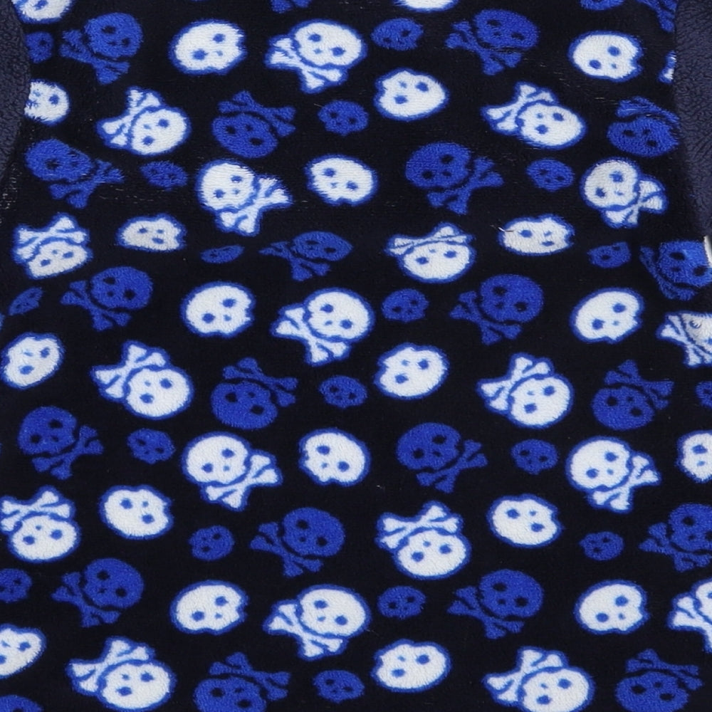 Snooze Time Boys Blue Solid Fleece Pyjama Top Size 6-7 Years