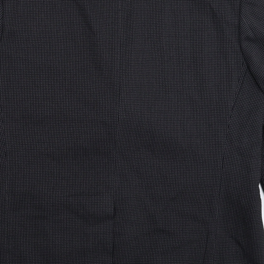 Rene Lezard Mens Black Striped Jacket Suit Jacket Size 44