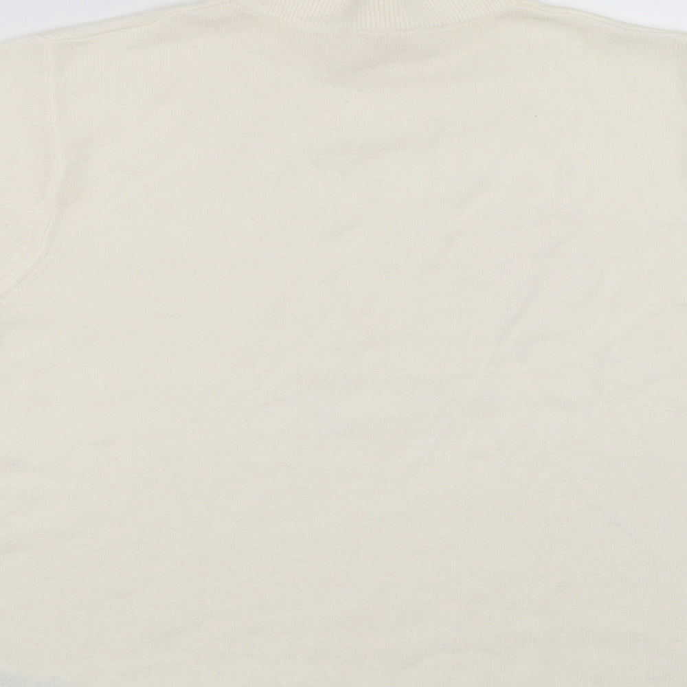 BHS Womens Ivory Pullover Jumper Size 14