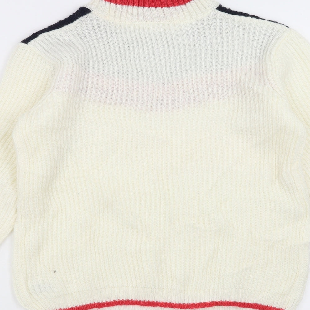 Dunnes Stores Womens Ivory Pullover Jumper Size S - 31in chest