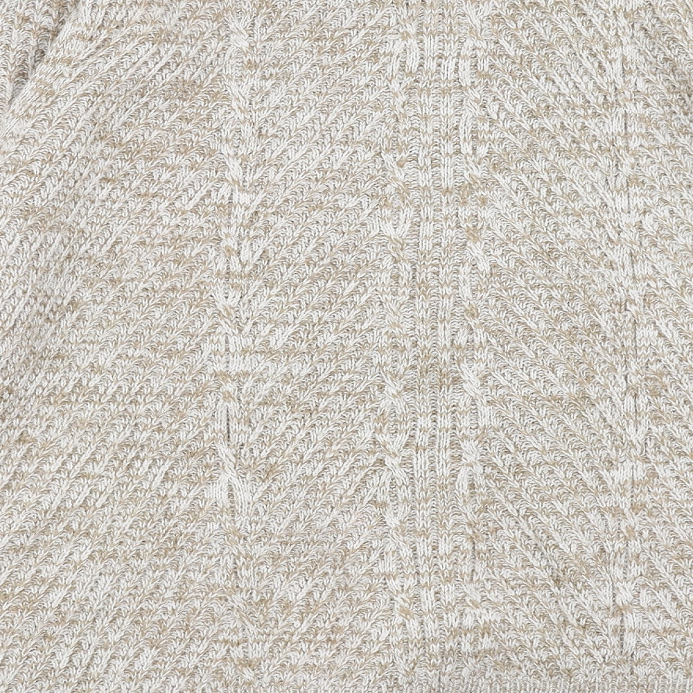 Bonmarché Womens Beige Cardigan Jumper Size M