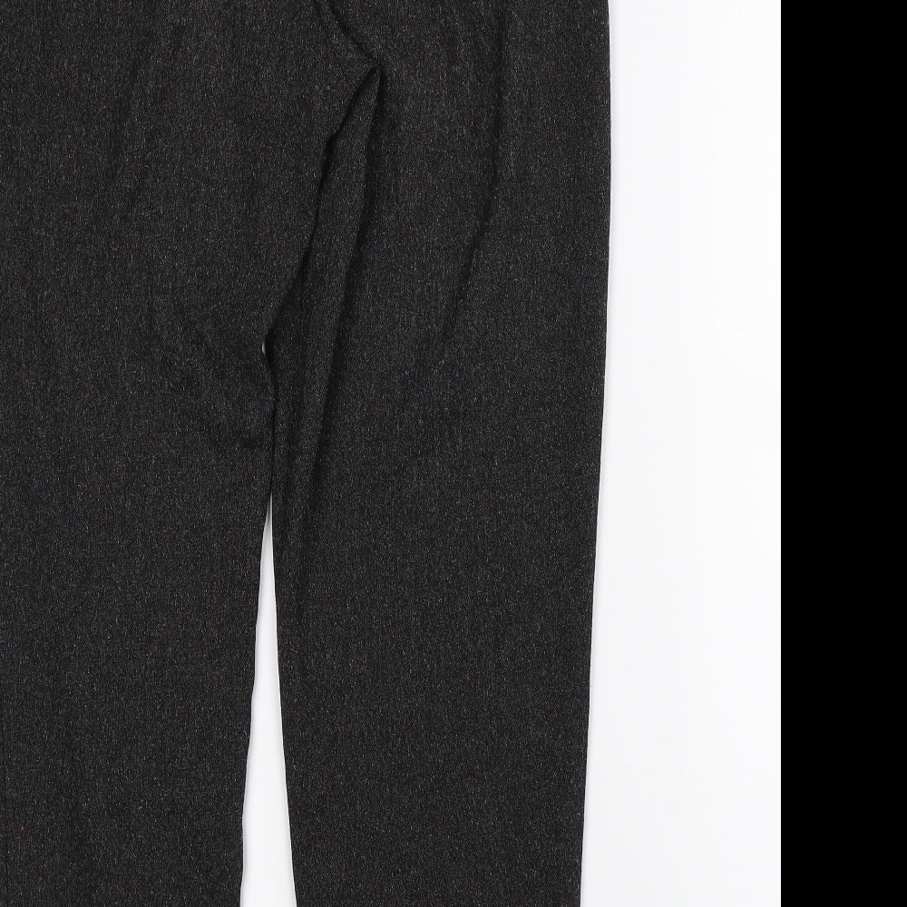 Monki Womens Grey Trousers Size 8 L28 in