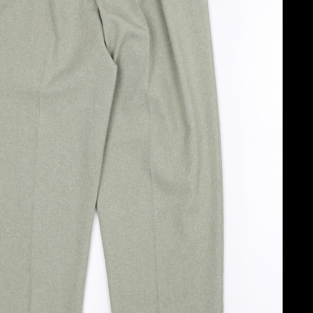 Classic Womens Green Trousers Size 16 L28 in