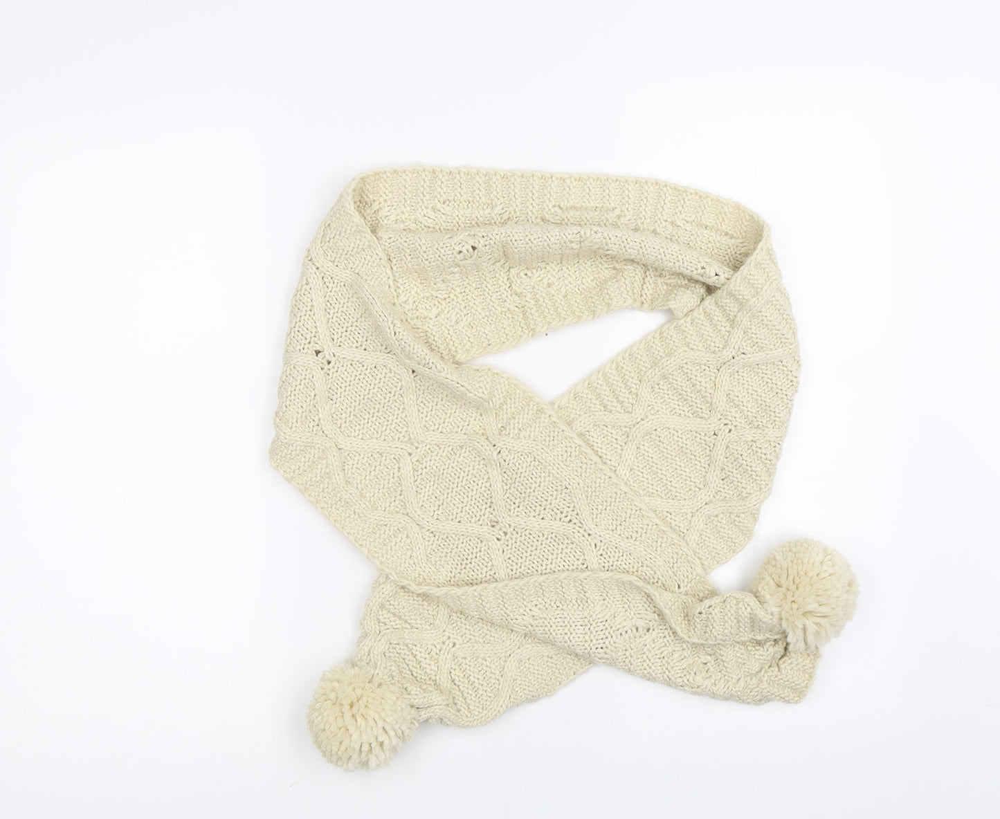 Preworn Womens Ivory Scarf
