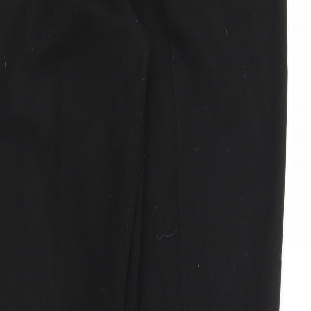 Papaya Womens Black Trousers Size 8 L28 in