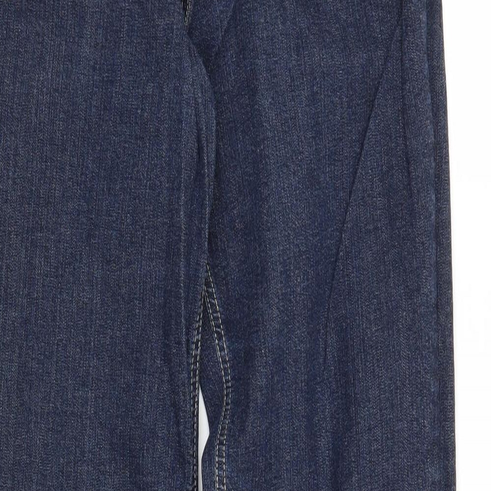 Evie Womens Blue Denim Mom Jeans Size 12 L28 in