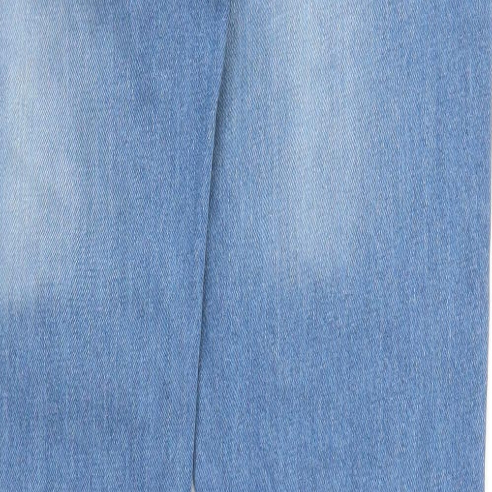 Oro Miss Womens Blue Denim Straight Jeans Size 8 L32 in