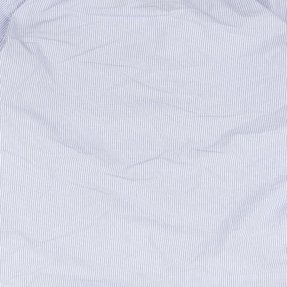 Marks and Spencer Mens Blue Polka Dot Button-Up Size 16