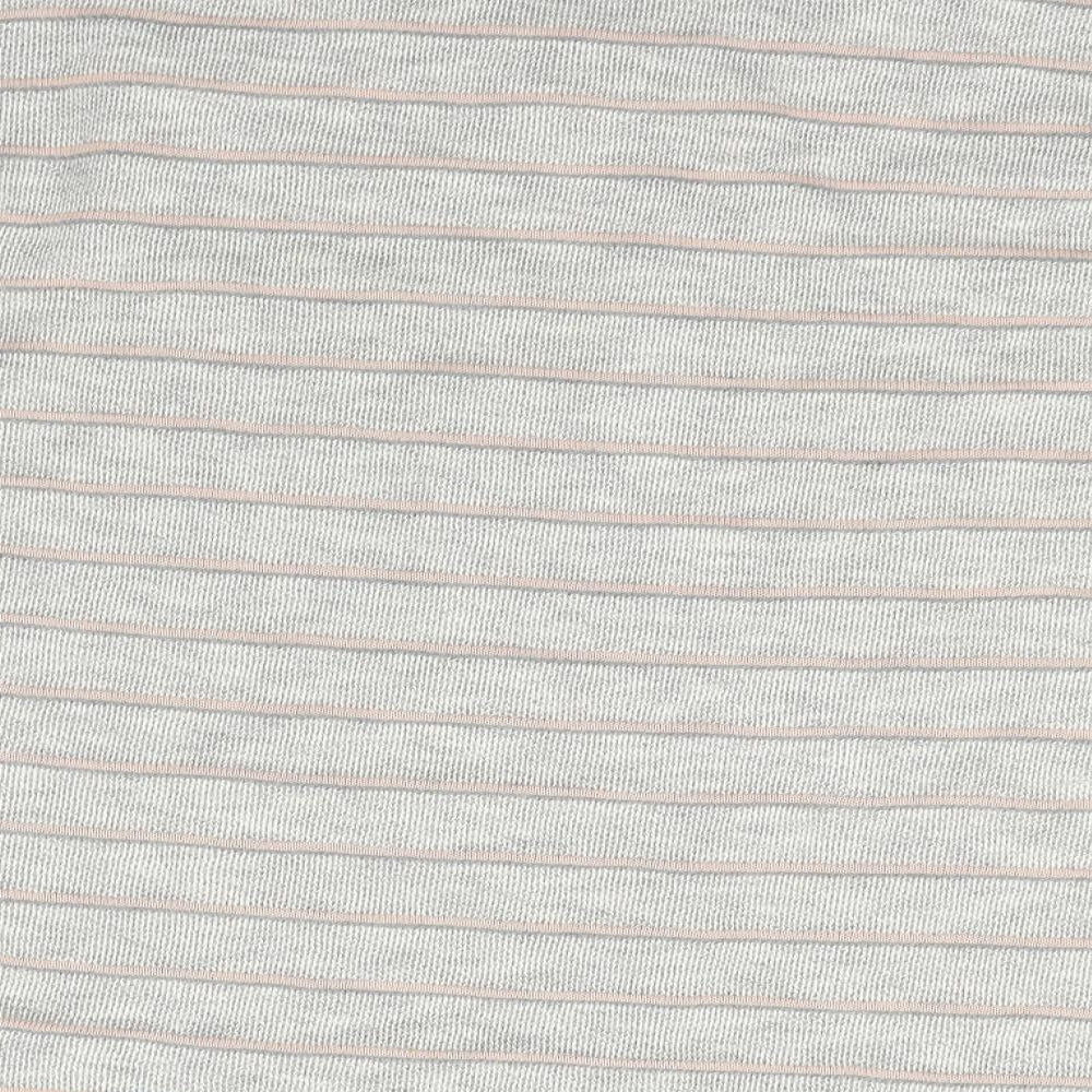 TU Womens Grey Striped Pullover Jumper Size 10