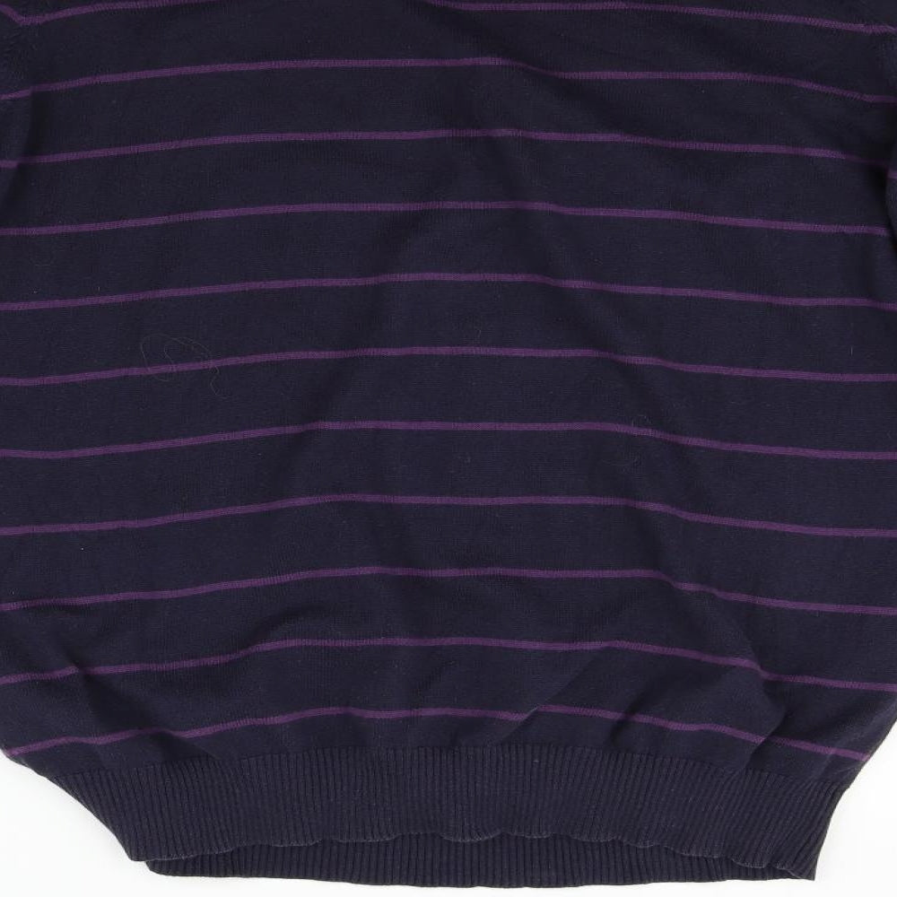 Springfield Womens Blue Striped Pullover Jumper Size XL