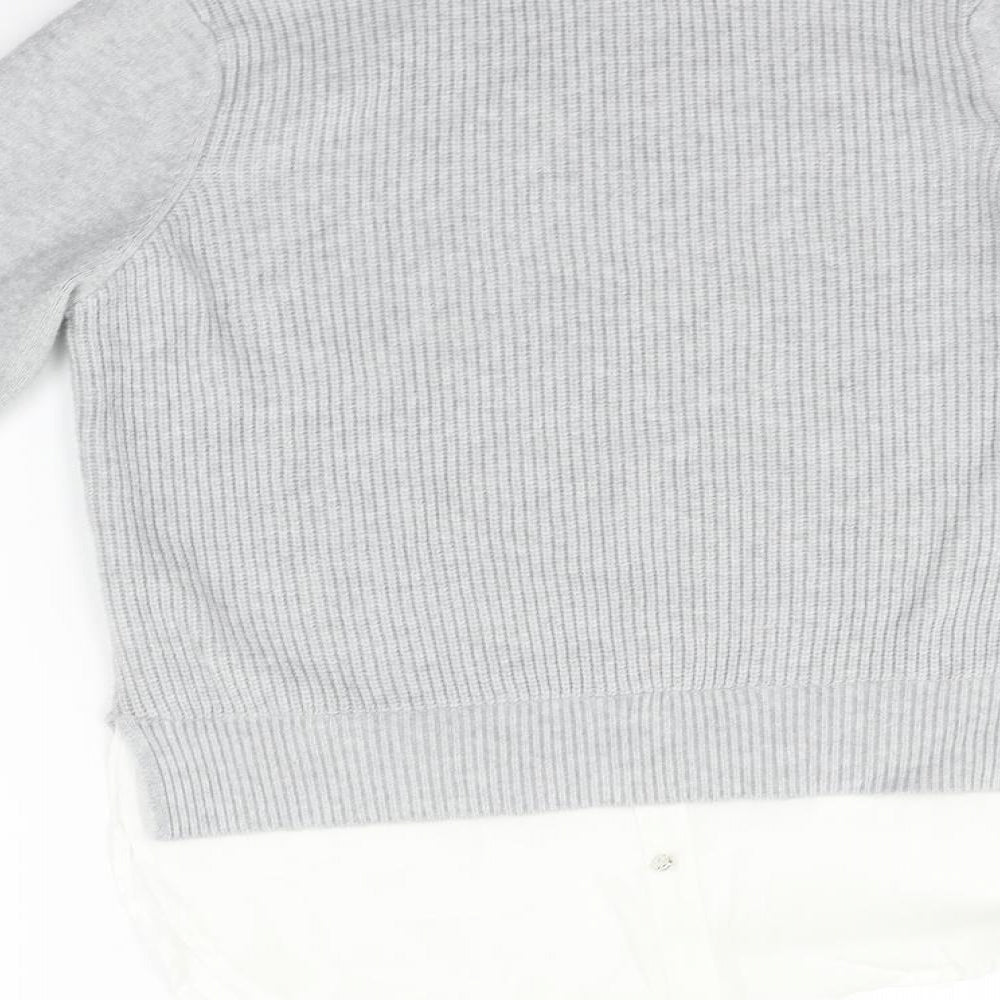 Primark Womens Grey Pullover Jumper Size XS
