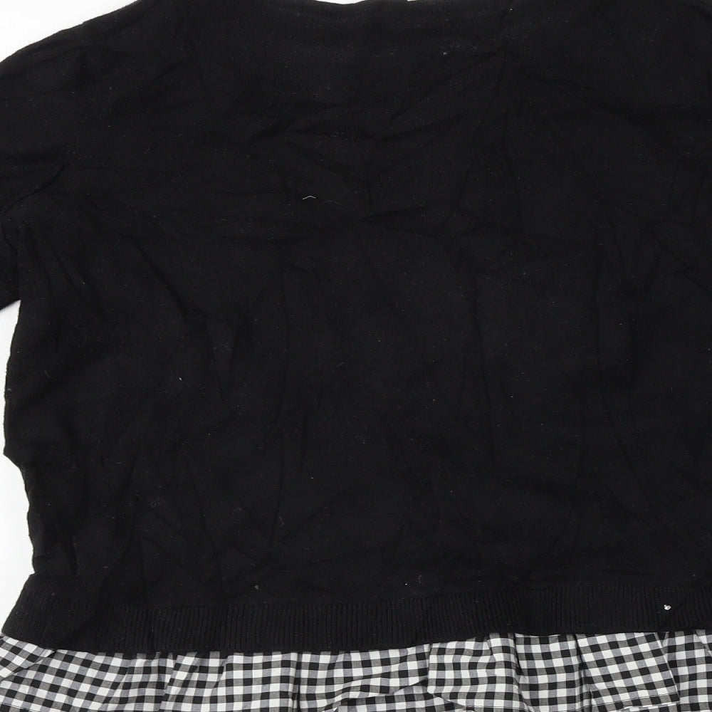 Topshop Womens Black Basic T-Shirt Size 6