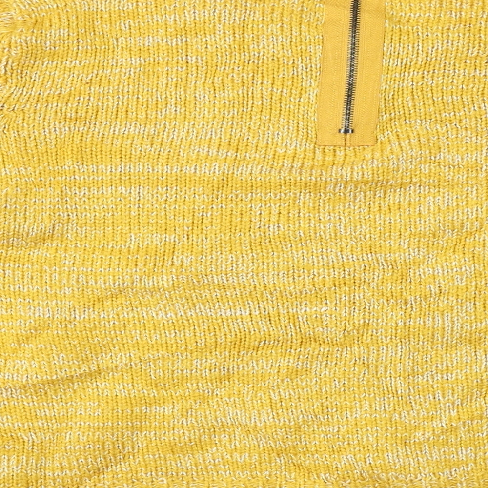 Peacocks Womens Yellow Pullover Jumper Size M