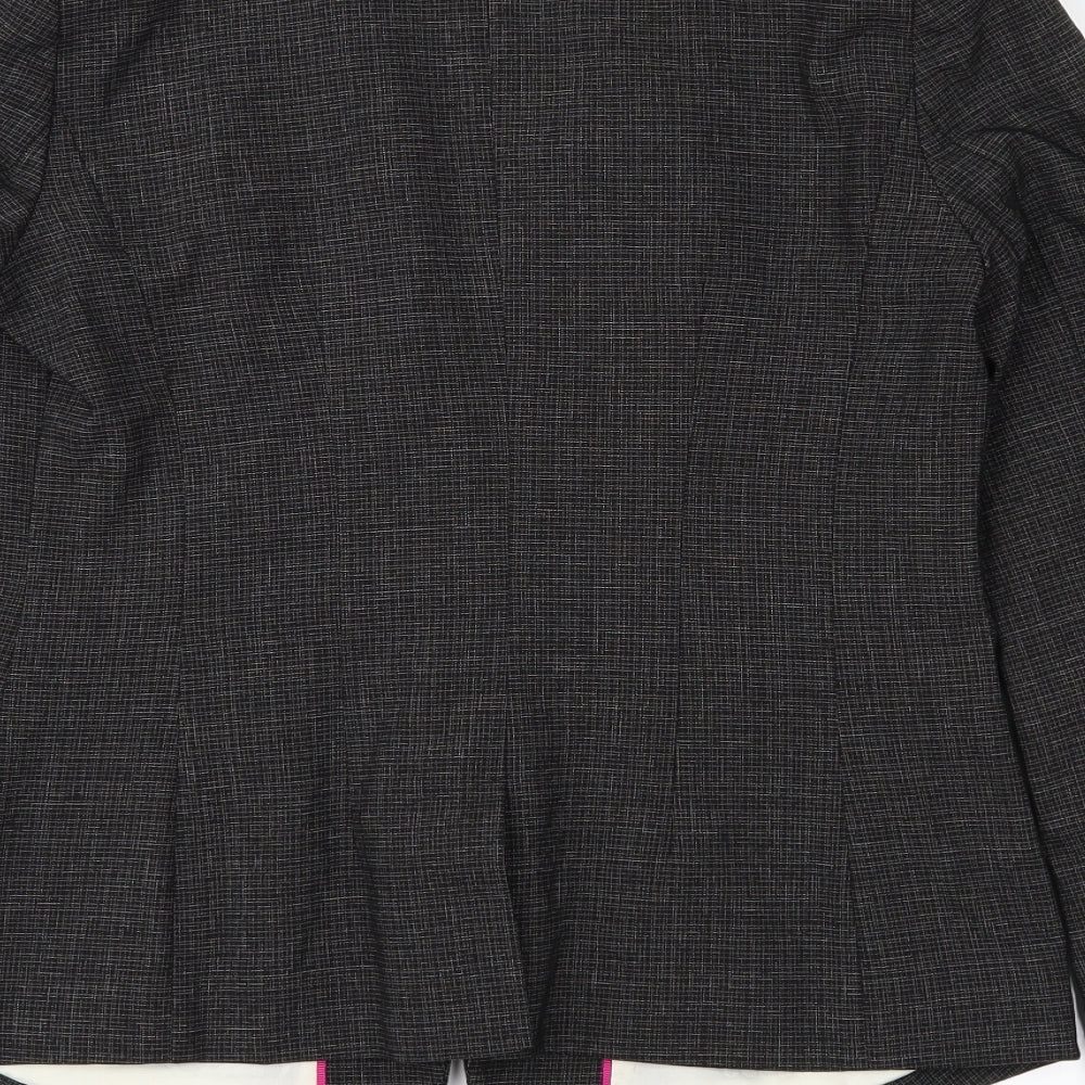 NEXT Womens Grey Jacket Suit Jacket Size 10