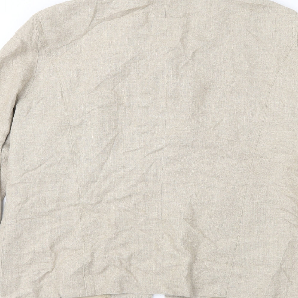 Charter Club Womens Beige Jacket Size M