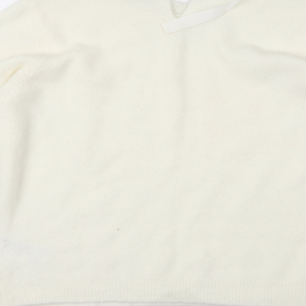 Oasis Womens Ivory Pullover Jumper Size M