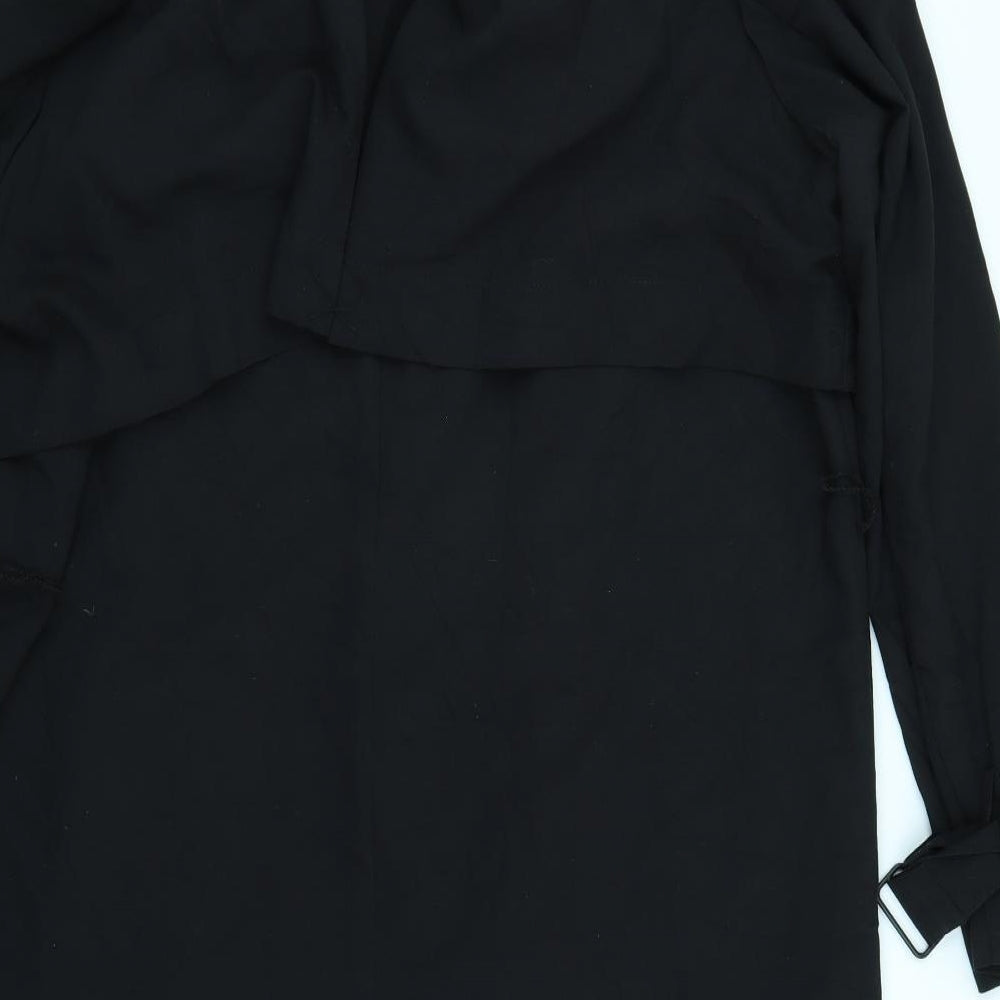 H&M Womens Black Jacket Coatigan Size 6